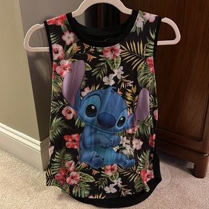 Disney Stitch Hawaiian tank top Size Small